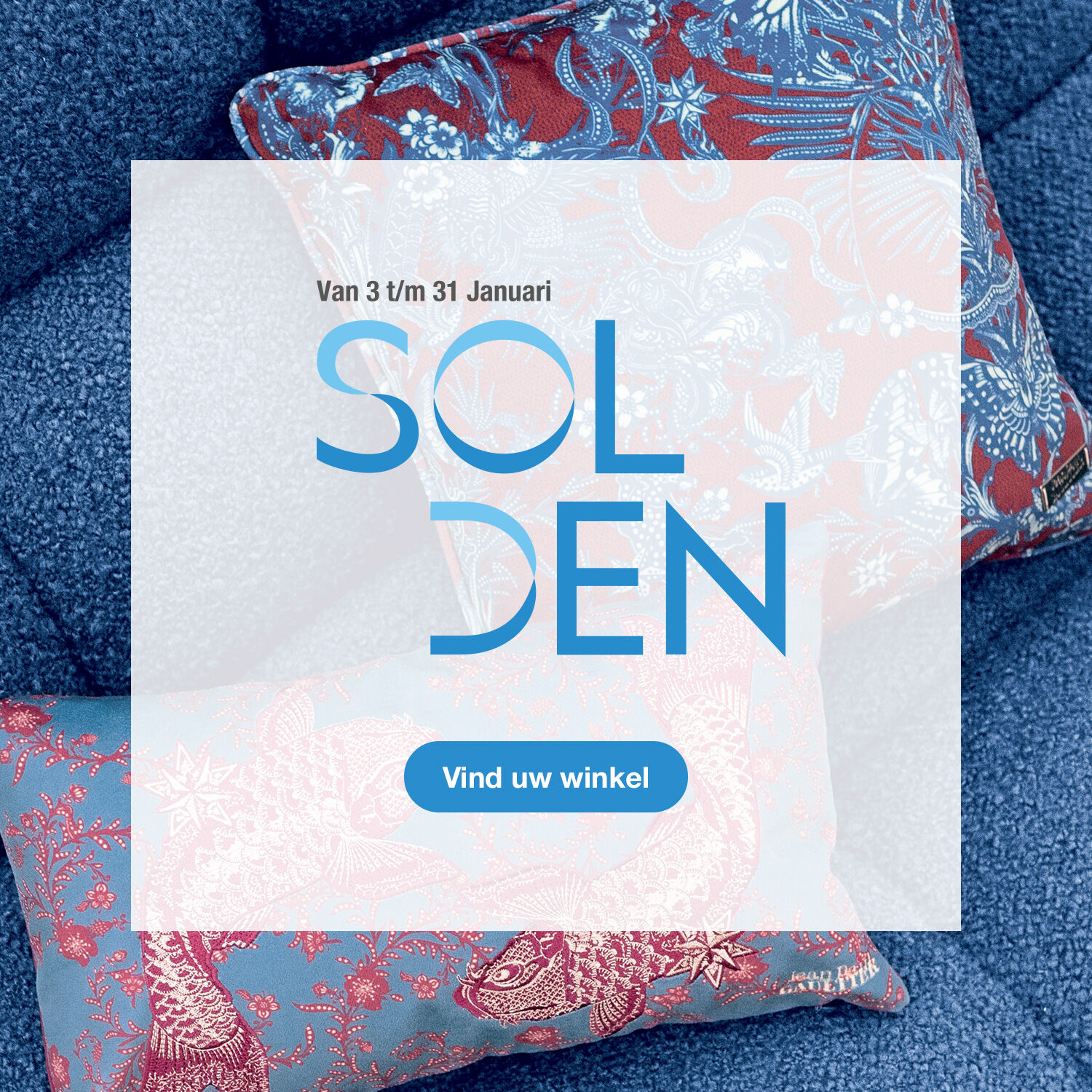 De Winter Solden, van 3 t/m 31 Januari. vind uw winkel.