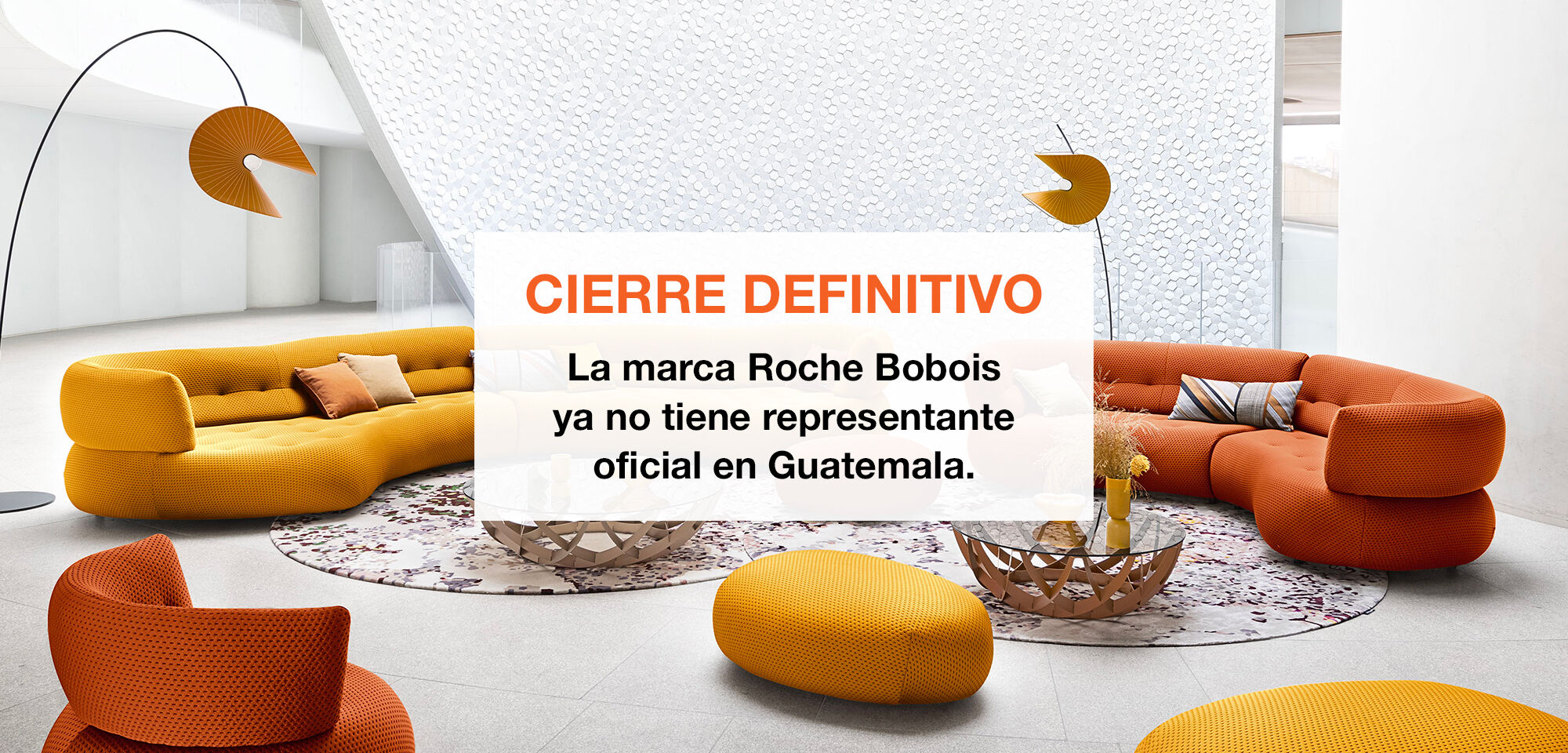 Cierre definitivo - La marca Roche Bobois ya no tiene representate oficial en Guatemala.