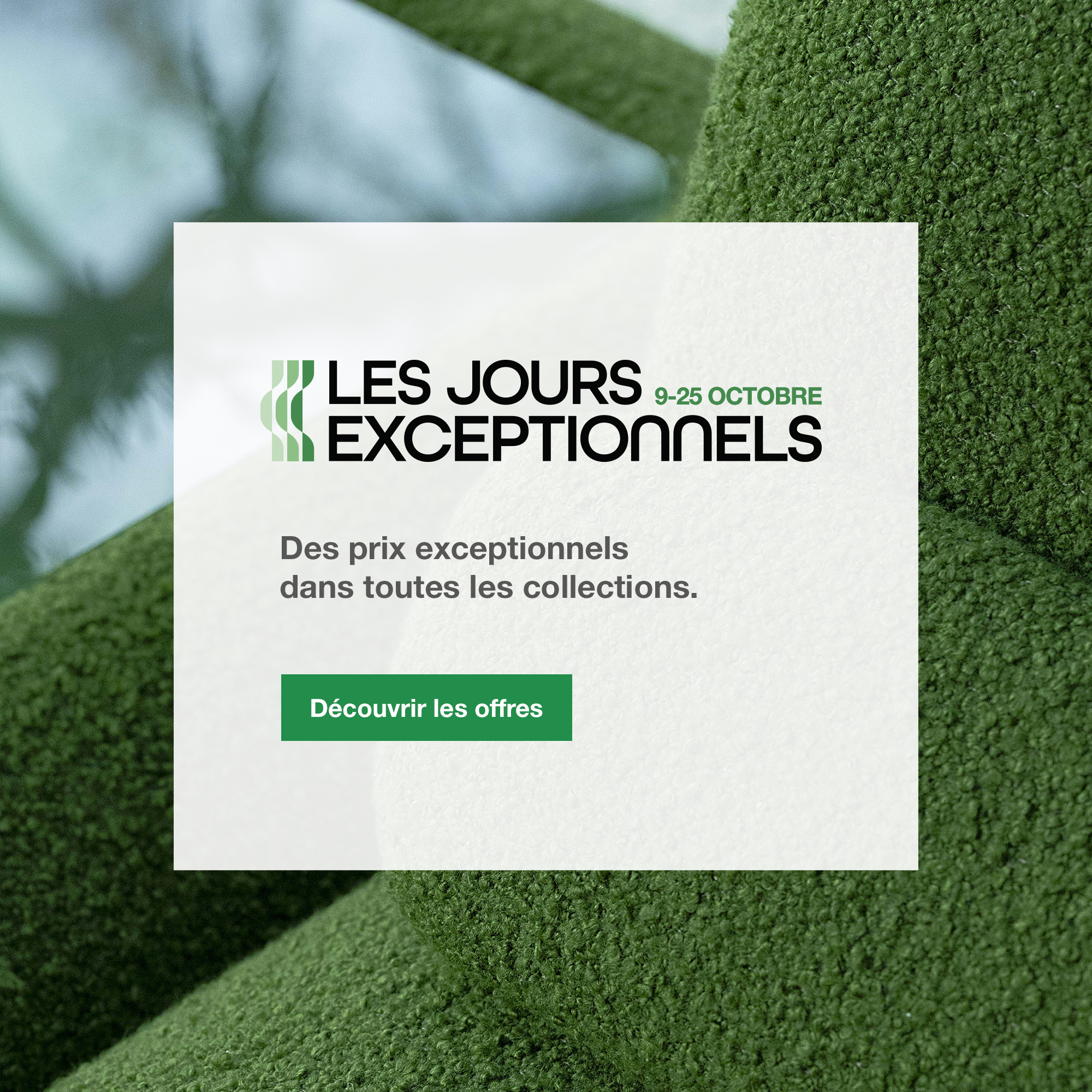 Les Jours Exceptionnels, jusqu'au 25 octobre