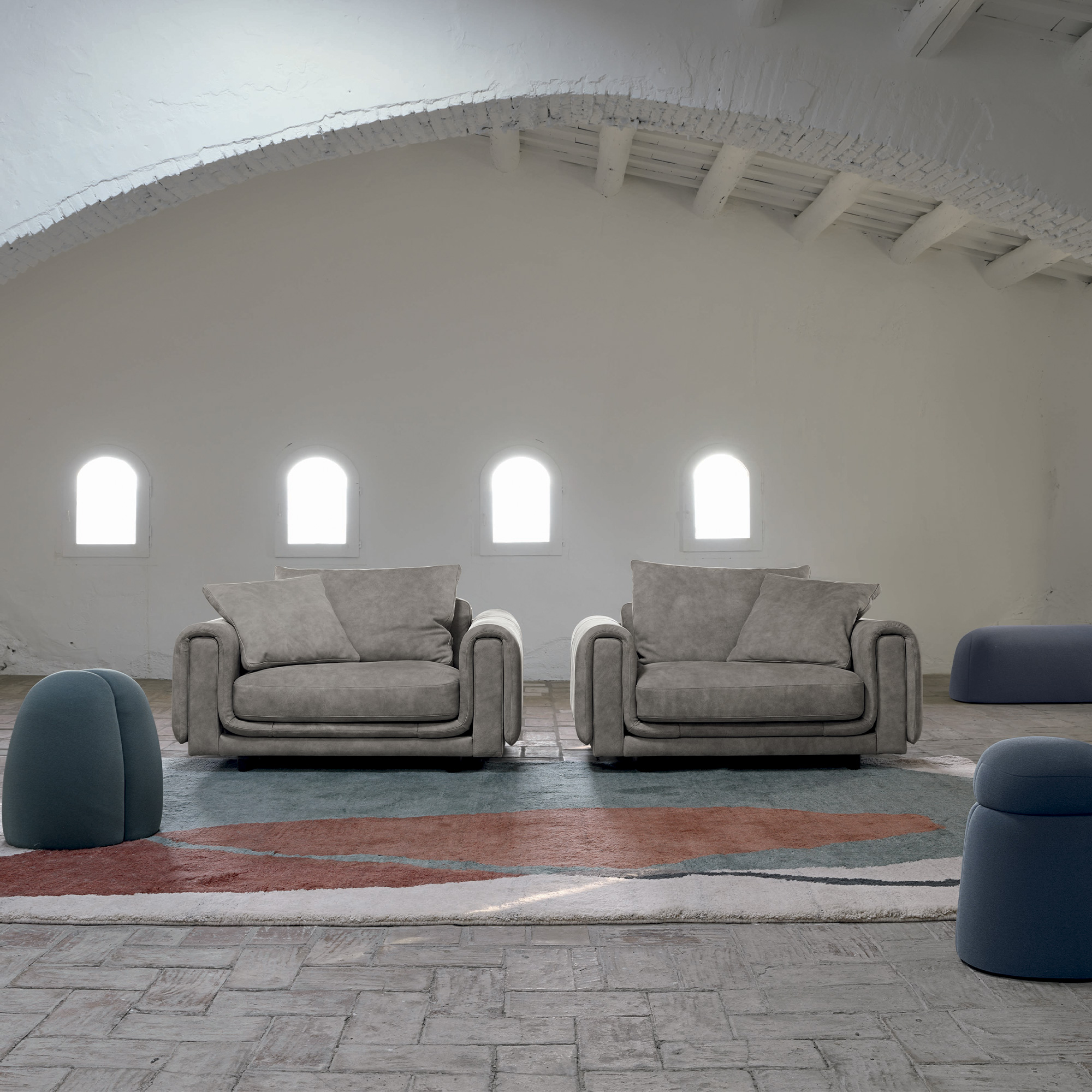 Underline, fauteuils. Design Raphael Navot